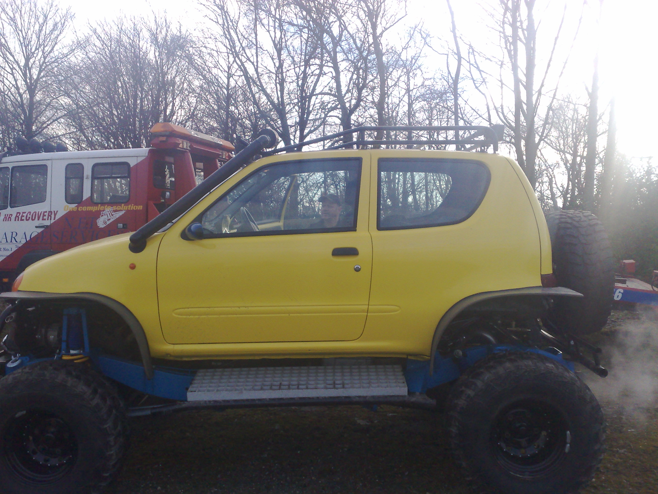 fiat sienceto on a range rover classic chassie' v8 more pics to will be