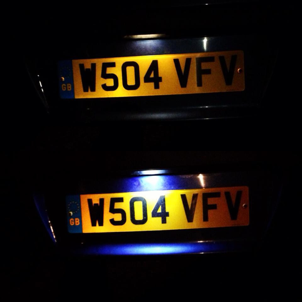 led number plate