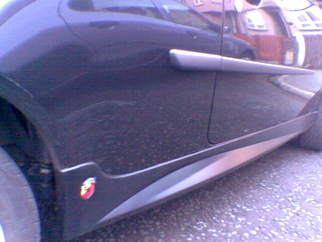 New abarth side skirts