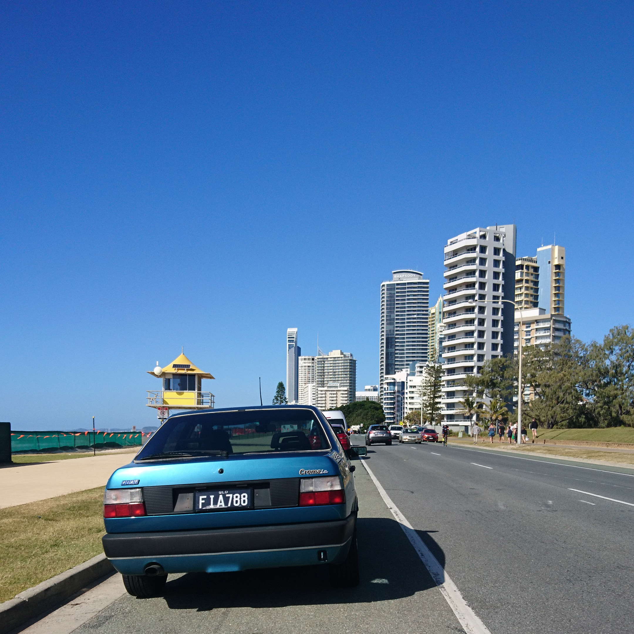 Parked at Main Beach