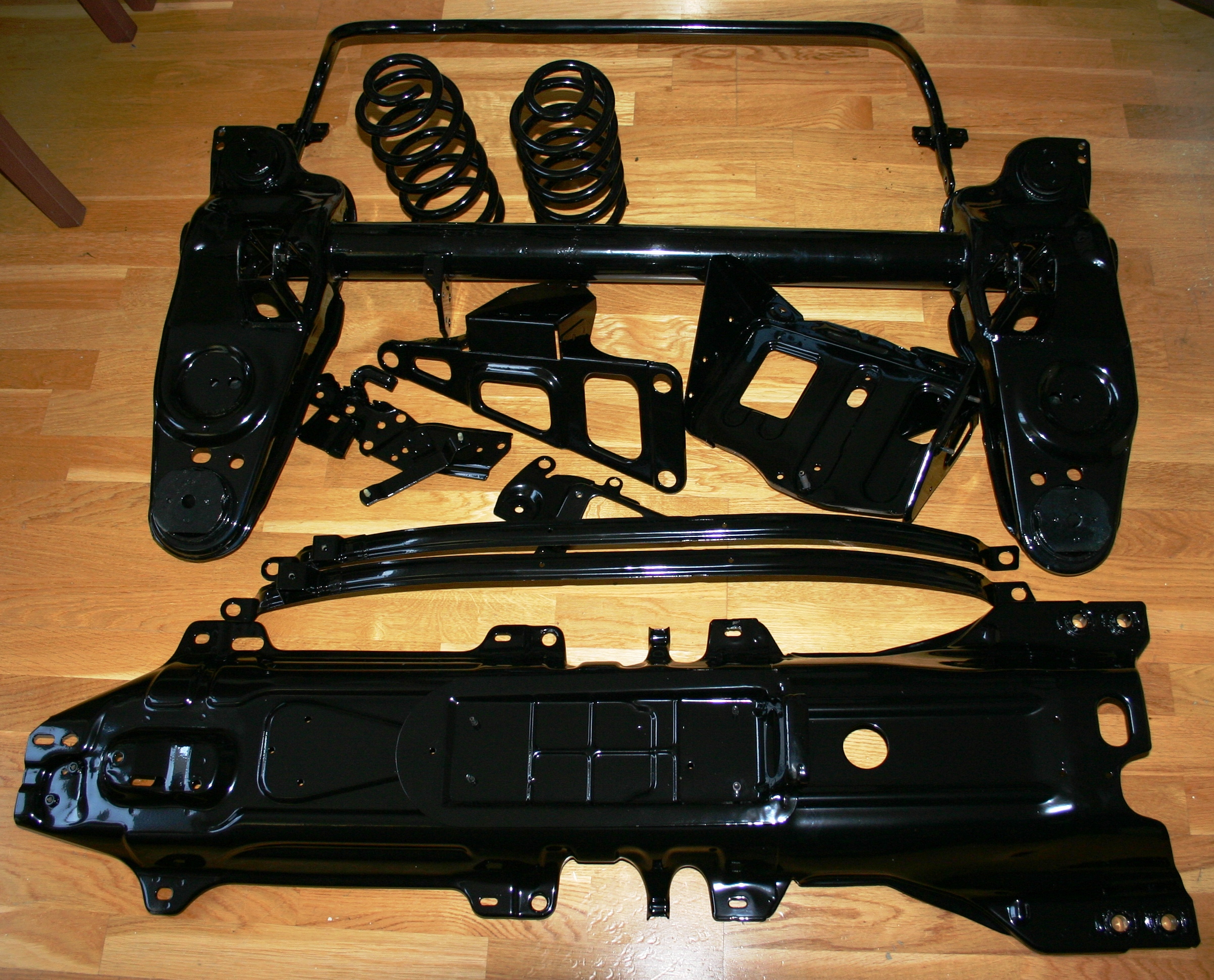 Powder coated parts